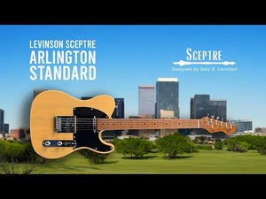 Levinson Sceptre Arlington Standard Electric Guitar SS Maple FB Candy Apple Red