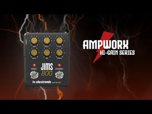 TC Electronic Ampworx Vintage Series Jims 800 Dual Channel Guitar Preamp Effects Pedal