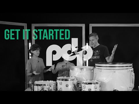 PDP DRUMS CENTREstage Drum Set 5-Piece Kit Ruby Red w/ 20inch Kick - Includes Hardware, Cymbals & Throne