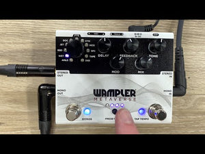 Wampler Multi-Delay Effects Box with Advanced DSP and Programmable Presets Effects Pedal