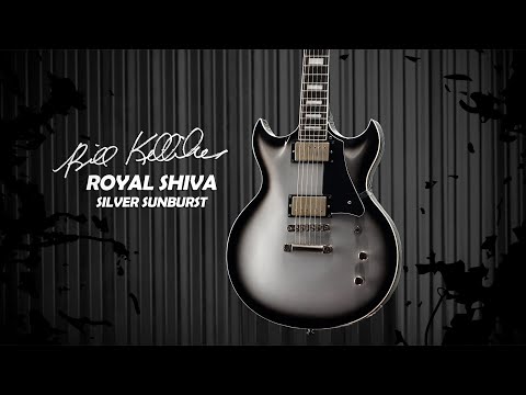 ESP LTD Royal Shiva Bill Kelliher Signature Electric Guitar Silver Sunburst