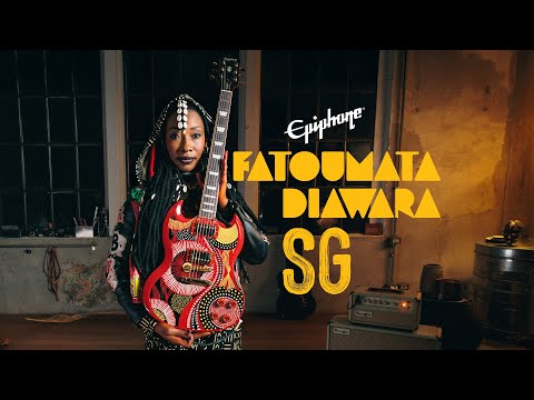 Epiphone Fatoumata Diawara Signature SG Electric Guitar Ember Red - EIFDSGMGH1
