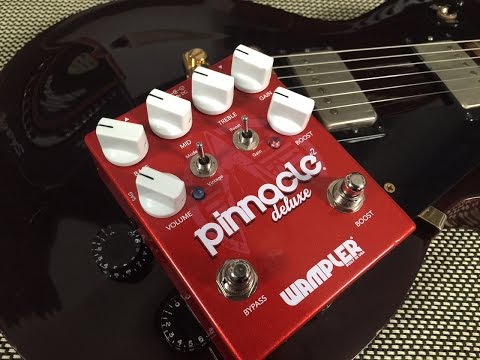 Wampler Pinnacle Deluxe Brown Sound British Distortion Pedal with Boost Effects Pedal