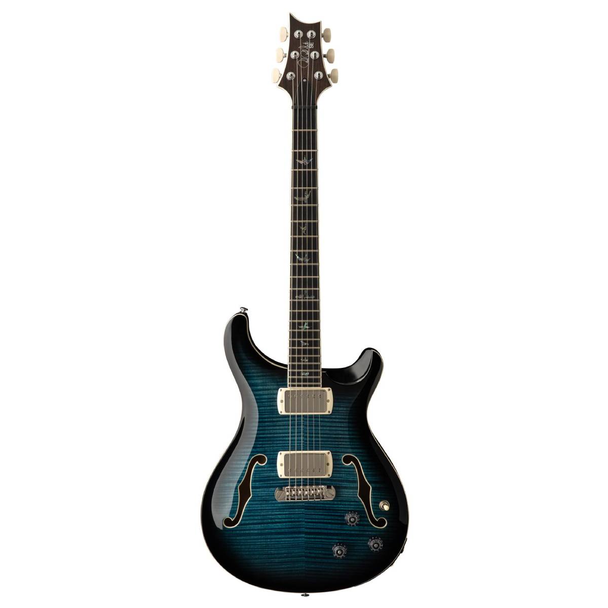 PRS Paul Reed Smith SE Hollowbody II Piezo Electric Guitar Peacock Blue Smokeburst