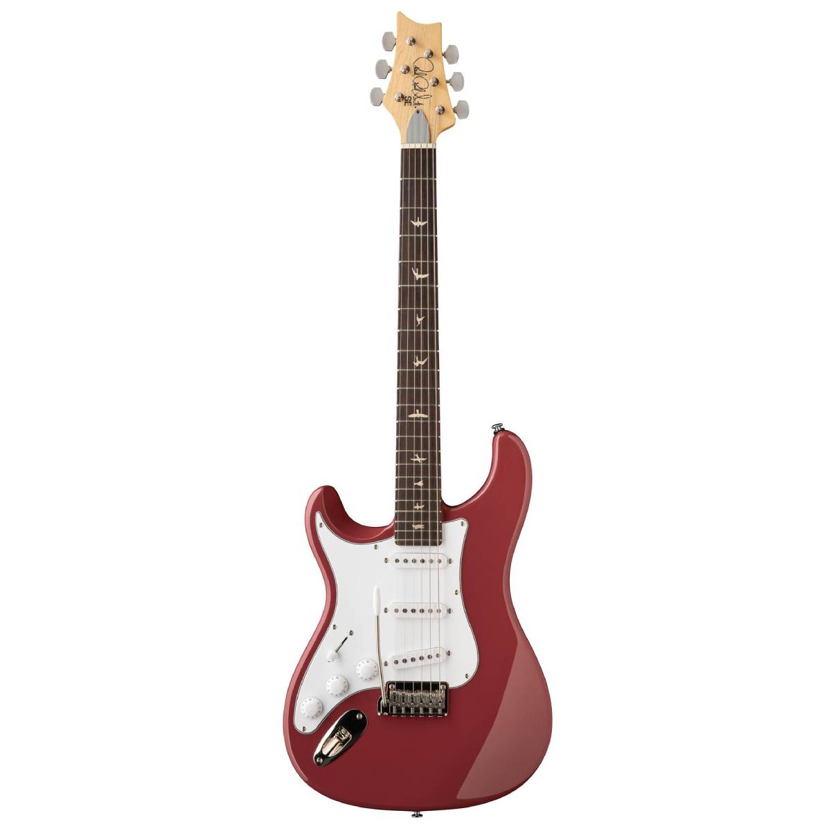 PRS Paul Reed Smith SE Silver Sky John Mayer Signature Electric Guitar Left Handed RW Darby Red