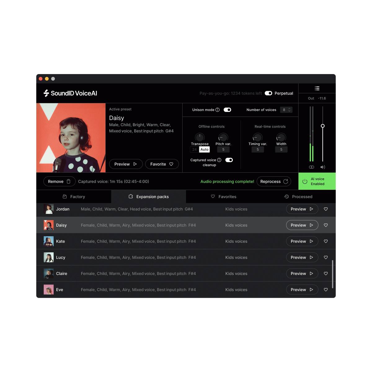 Sonarworks SoundID VoiceAI - Kids Voices Expansion