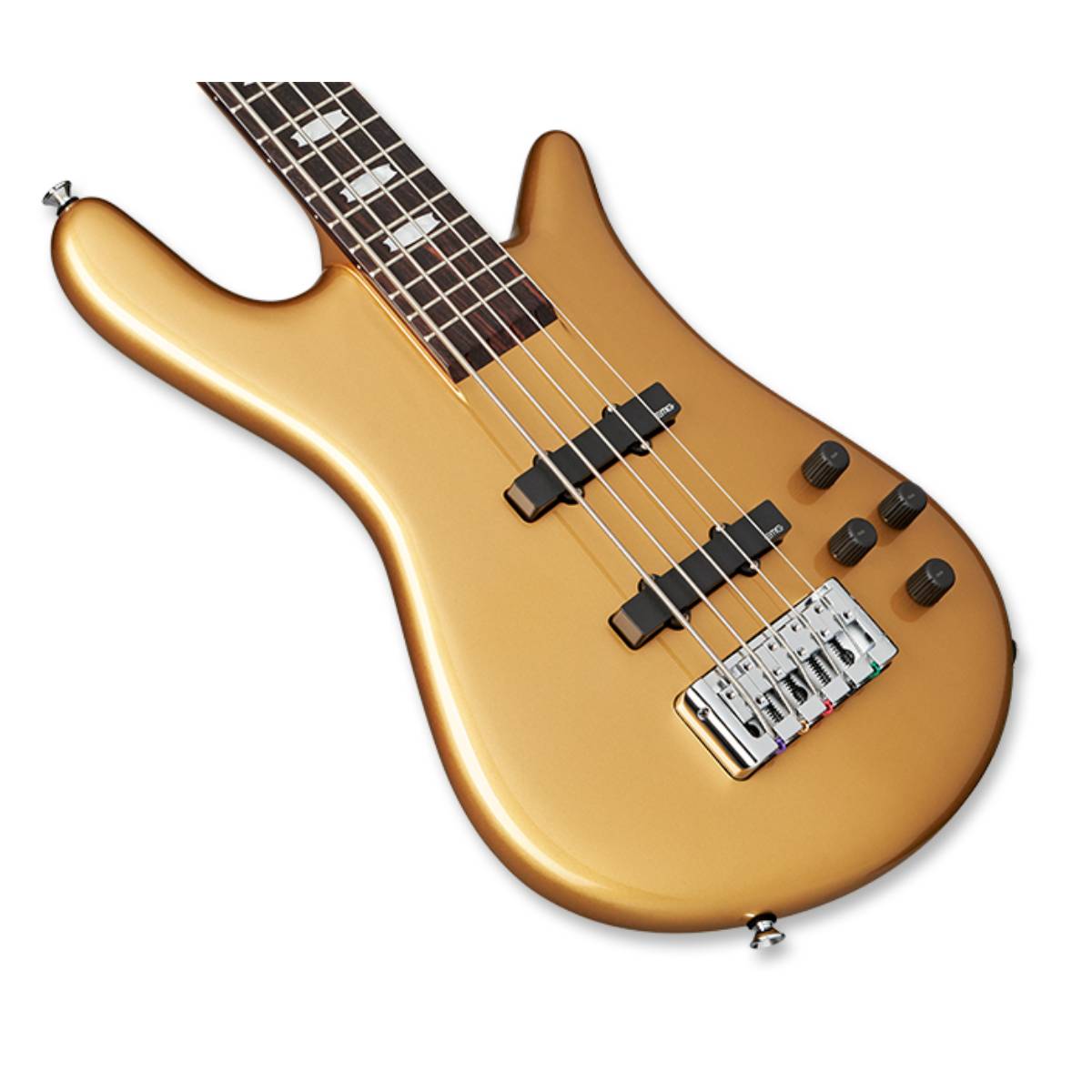 Spector Euro 5 Classic Bass Guitar 5-String Solid Metallic Gold Gloss w/ EMGs - EU-5CLMGD