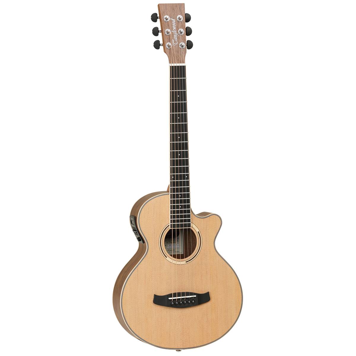 Tanglewood TDBTTCEBW Discovery Exotic Acoustic Guitar Traveller Black Walnut w/ Cutaway & Pickup