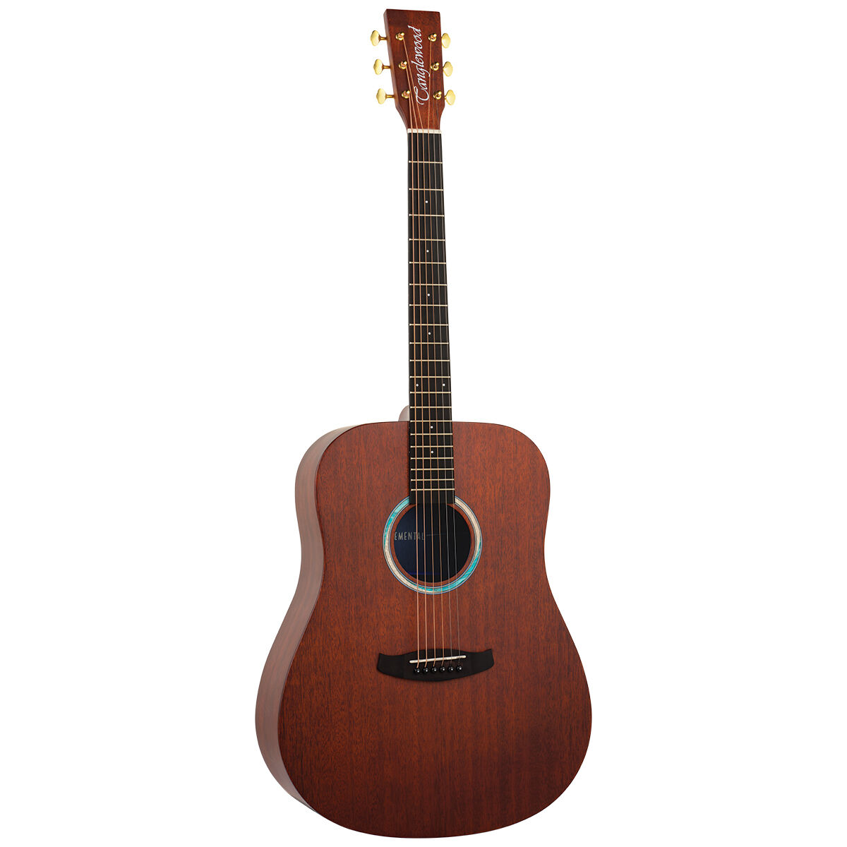 Tanglewood TE5-BL Elemental Acoustic Guitar Dreadnought Solid Mahogany Top