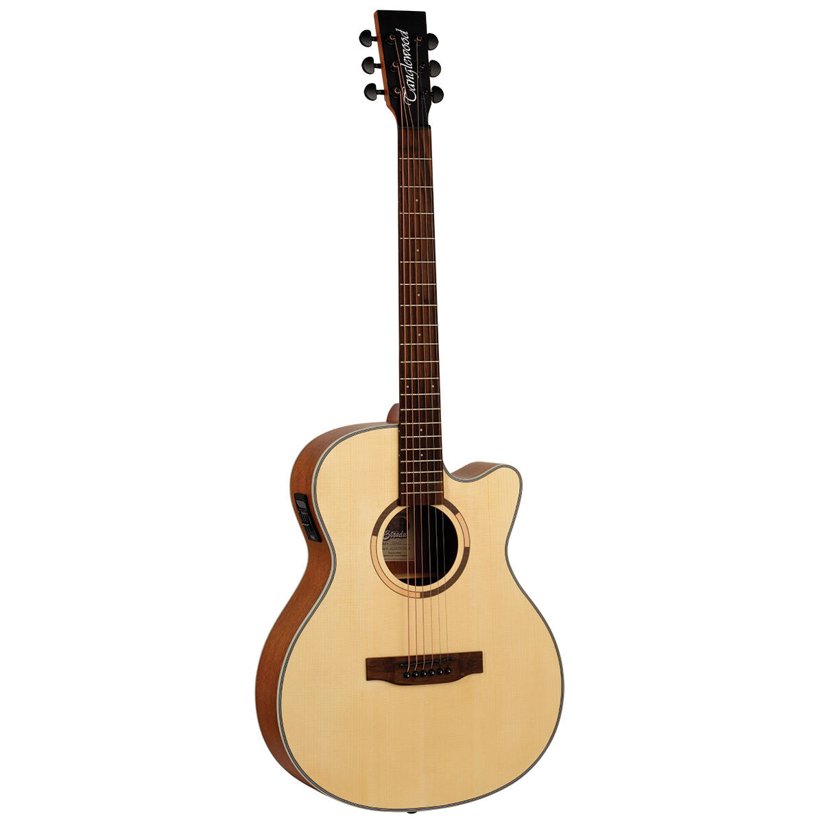 Tanglewood TS4-CE Strada Acoustic Guitar SuperFolk Spruce/Mahogany w/ Cutaway & Pickup