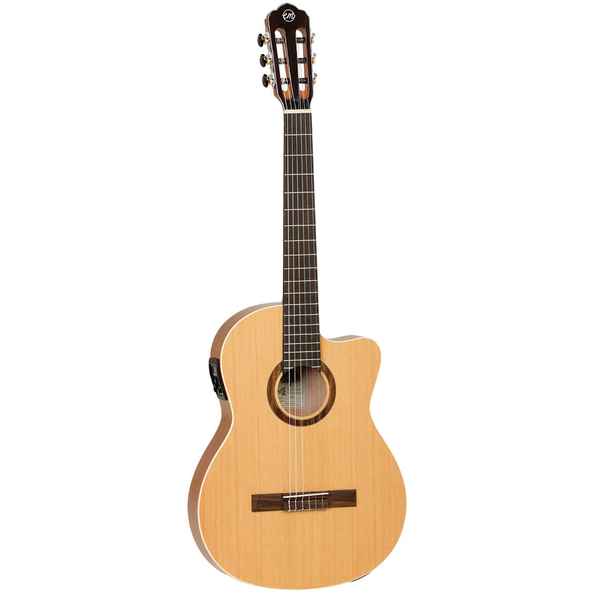 Tanglewood TWEMDC2 Enredo Madera Dominar Classical Guitar Thinline Nylon w/ Cutaway & Pickup