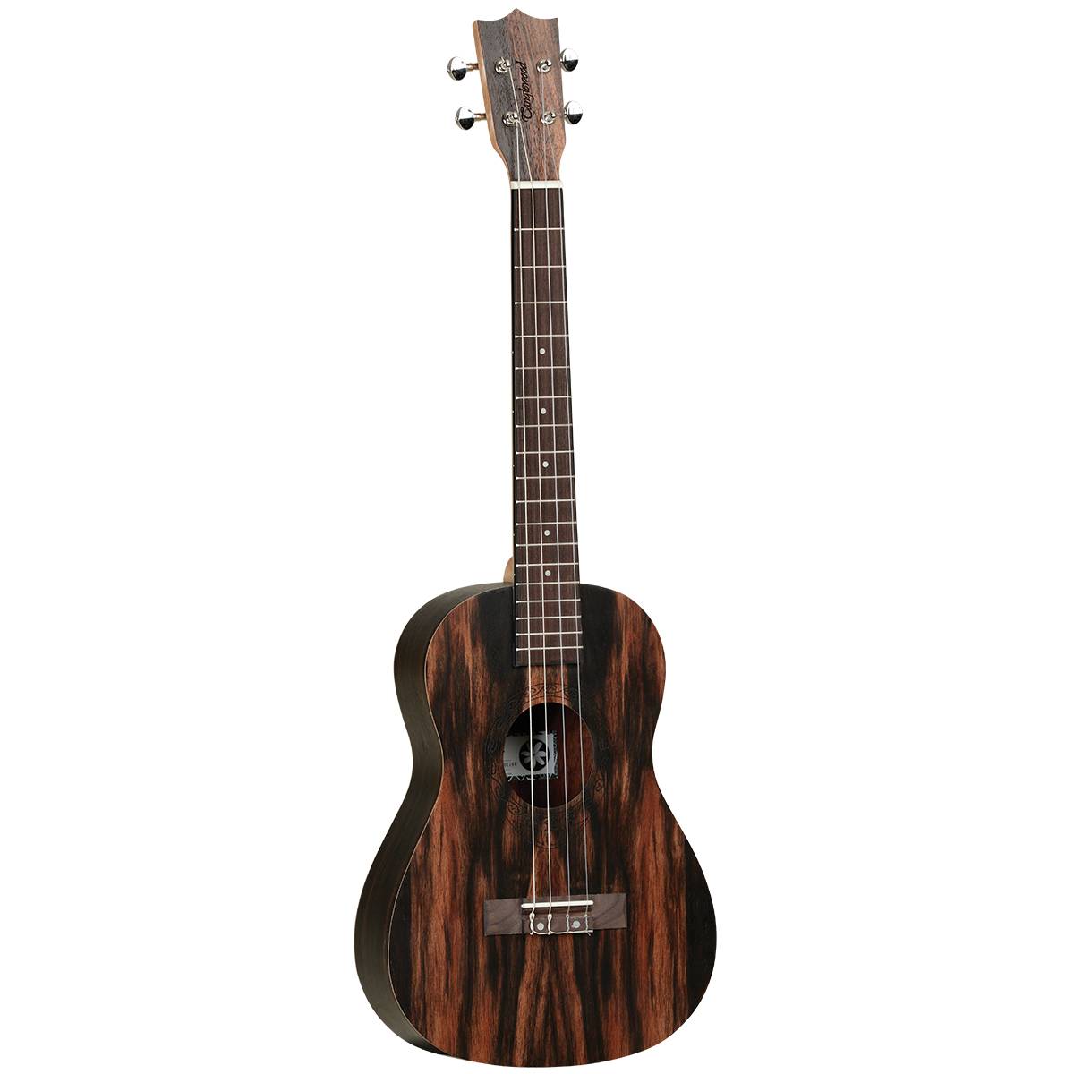 Tanglewood TWT20 Tiare Baritone Ukulele All Figured Ebony Natural Satin Uke w/ Bag