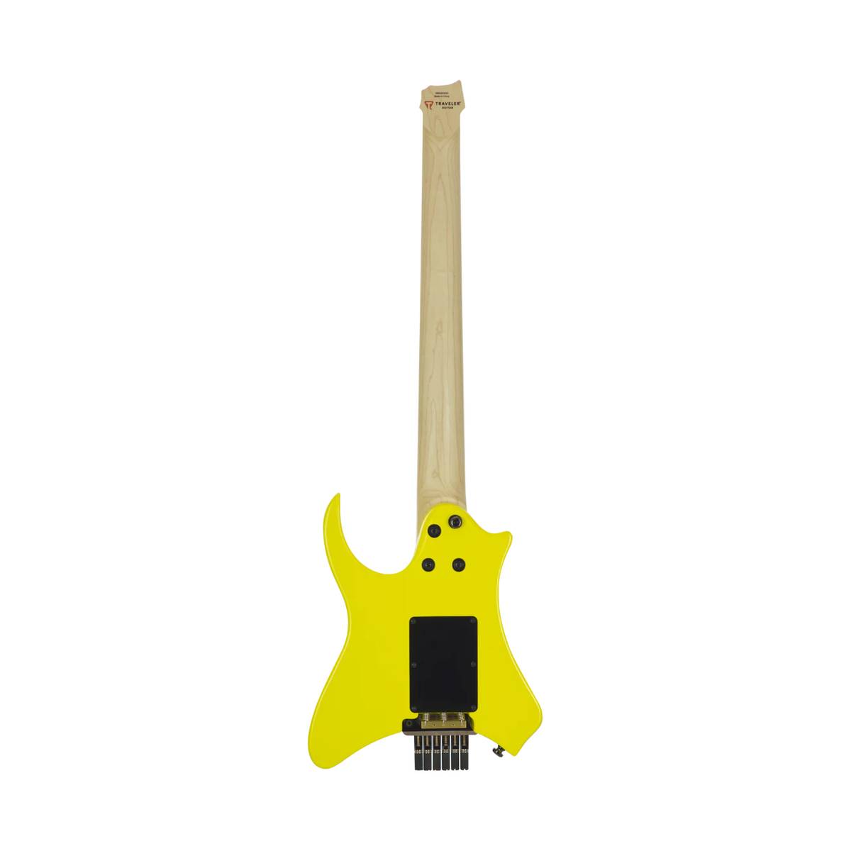 Traveler Guitar Vaibrant 88 Deluxe Headless Electric Guitar Electric Yellow w/ Gigbag