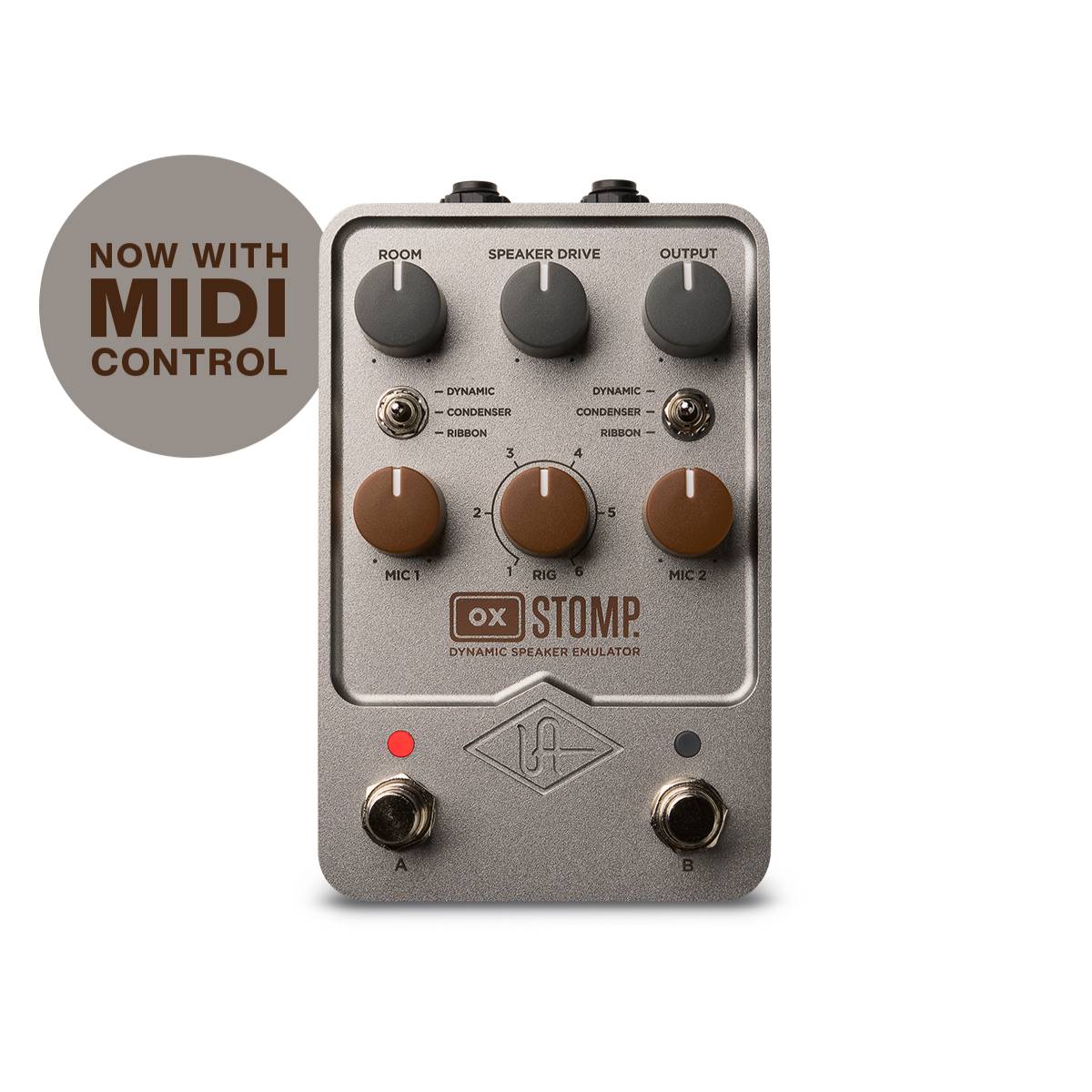 Universal Audio UAFX OX Stomp Dynamic Speaker Emulator Effects Pedal