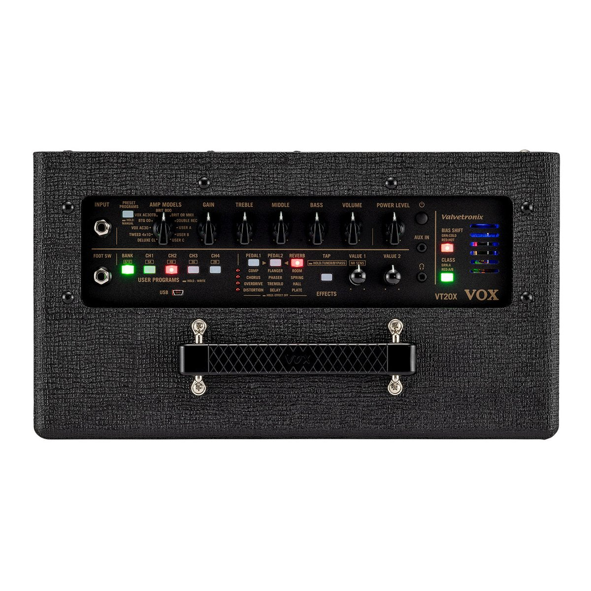 VOX VT20X Valvetronix Guitar Amplifier 20W 1x8 Combo Amp Classic Blue