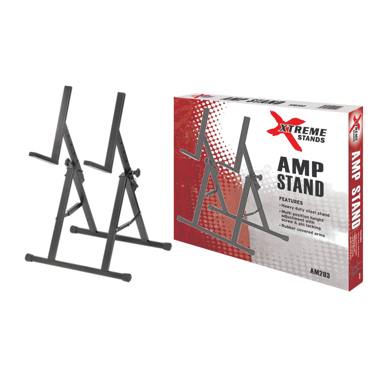 Xtreme AM203 Amplifier Stand Heavy Duty Angled Amp Stand