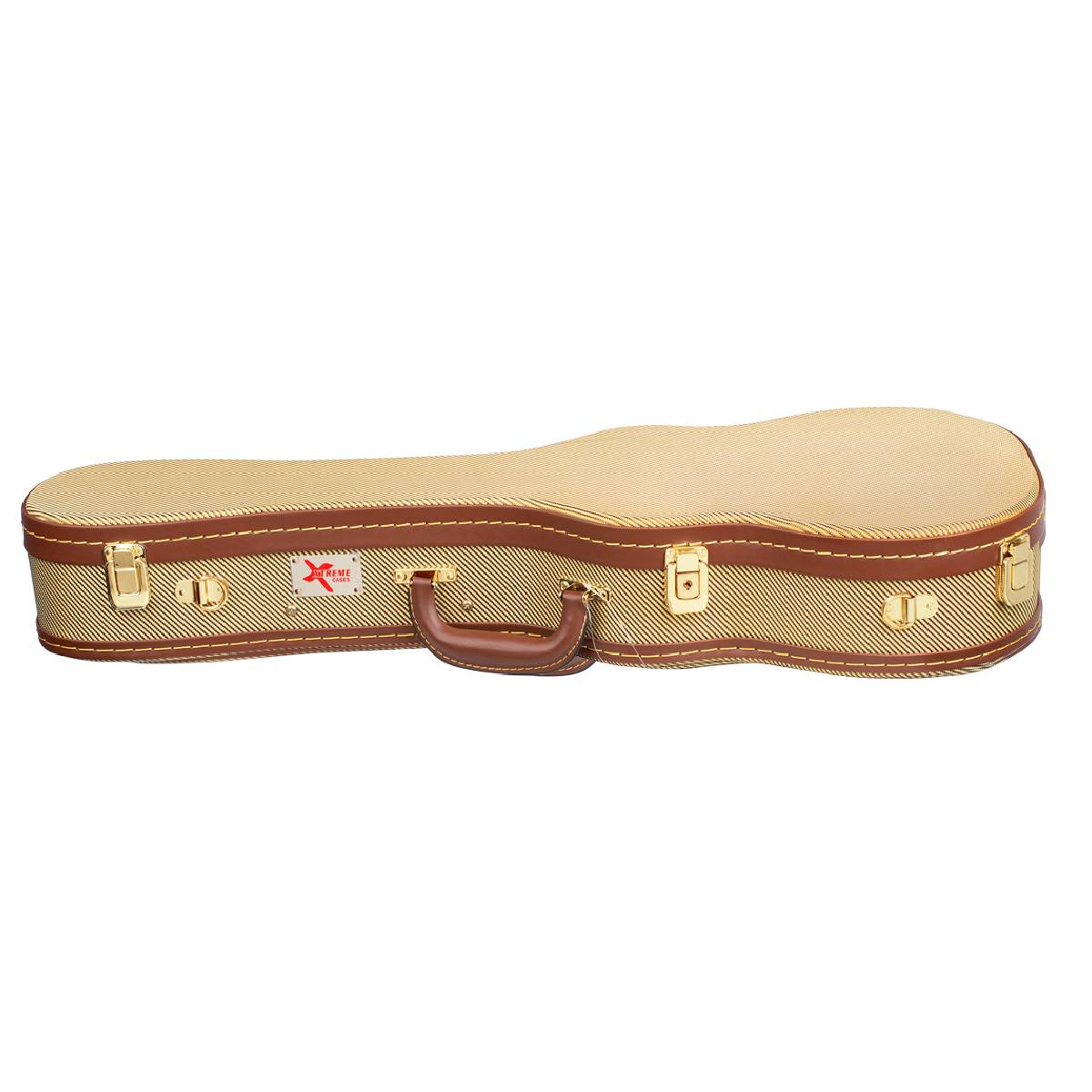 Xtreme HC462 Tenor Ukulele Uke Hardcase - Vintage Yellow