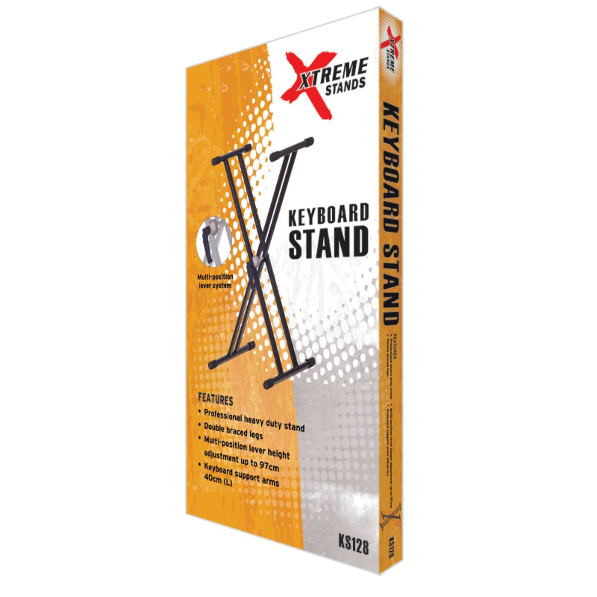 Xtreme KS128 Keyboard/Piano Stand X-Frame Double Braced
