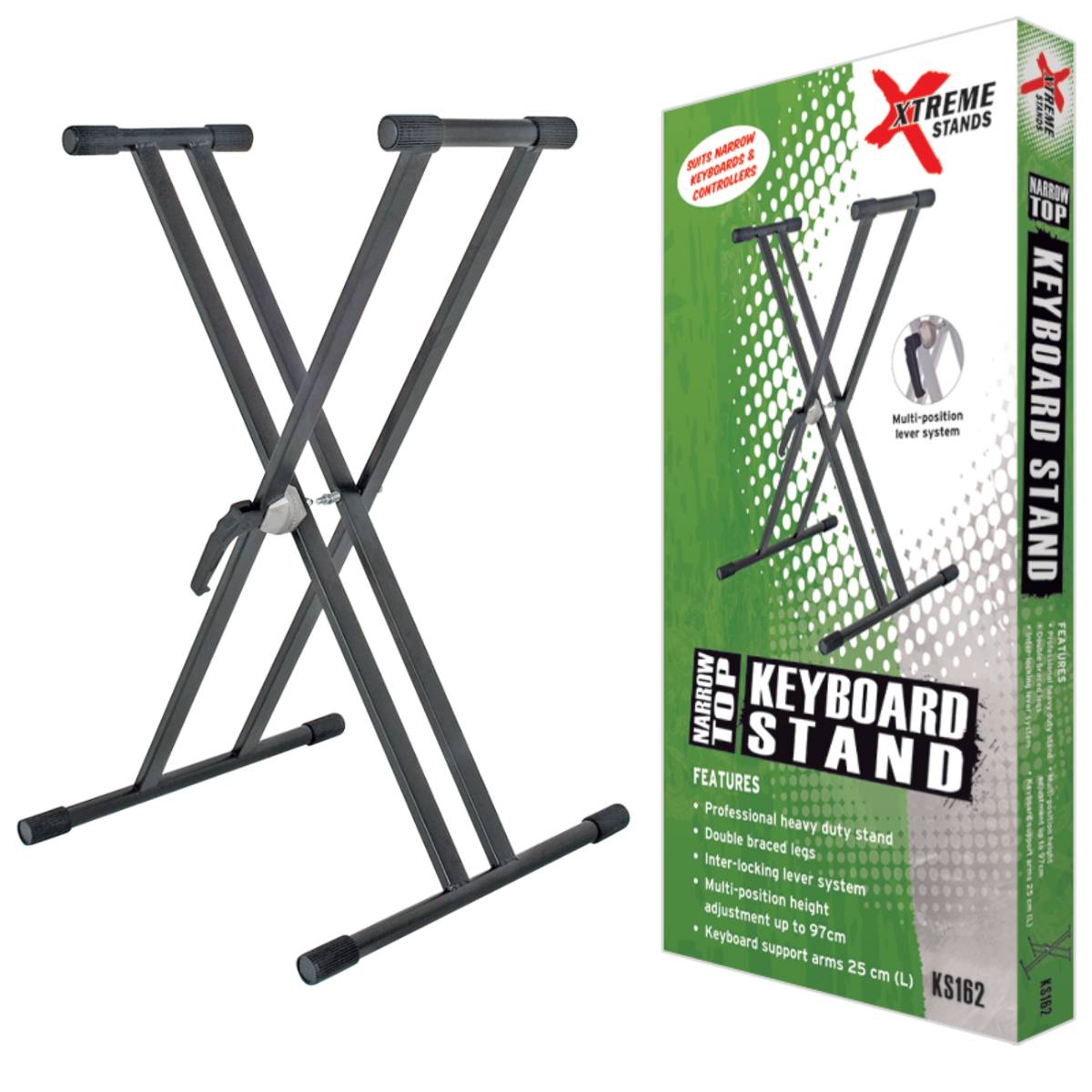 Xtreme KS162 Keyboard/Piano Stand X-Frame Double Braced