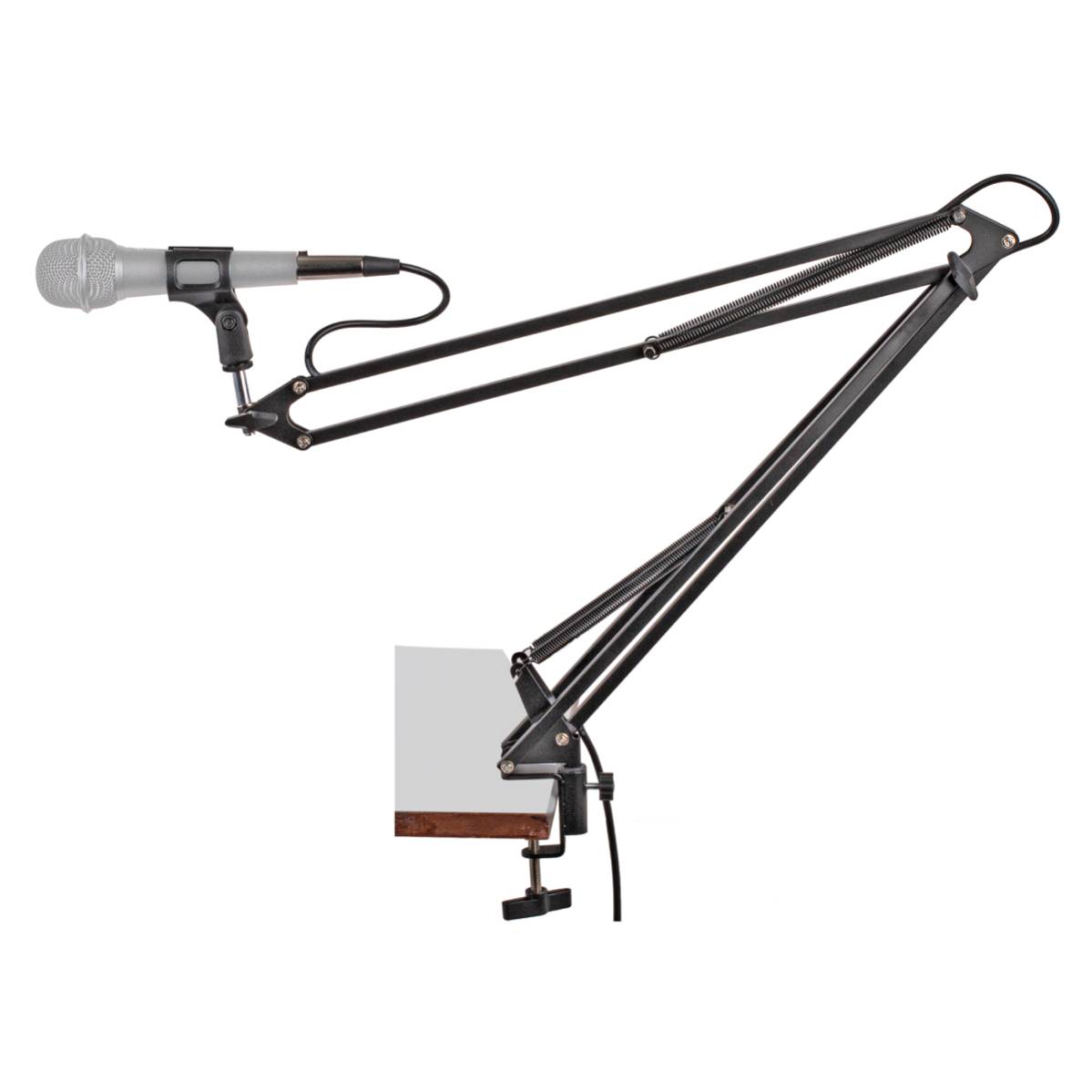 Xtreme MA350 Desktop Mount Microphone Boom Arm Stand w/ XLR Cable - Black