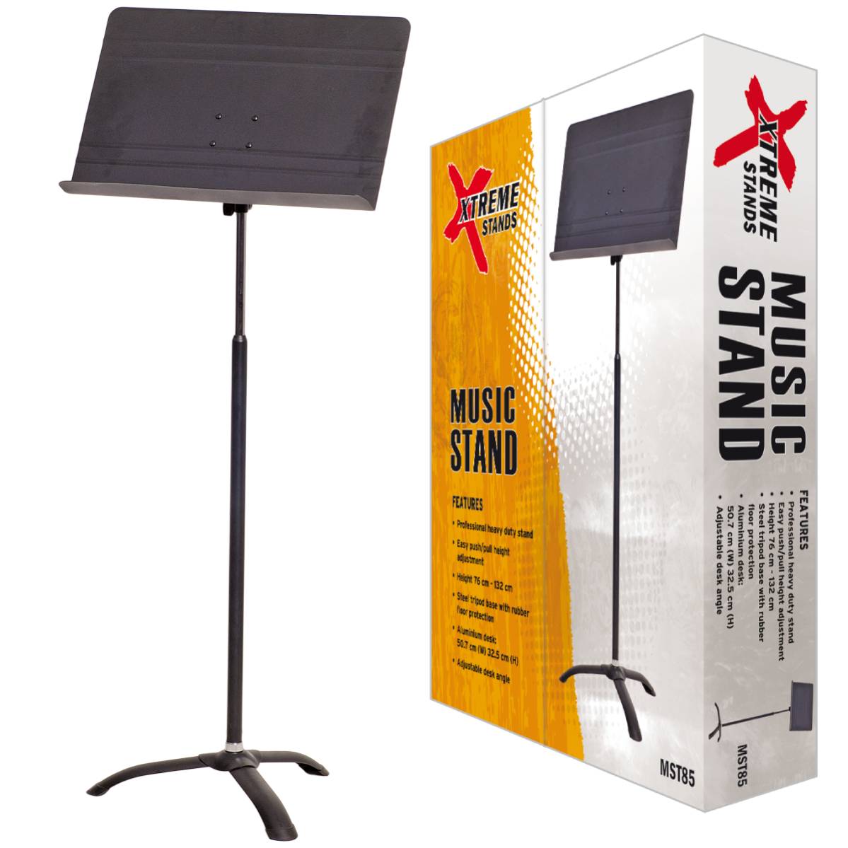 Xtreme MST85 Orchestral Music Stand - Black