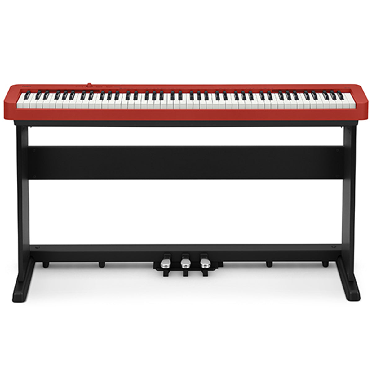 Casio CDP-S160 Digital Piano Red w/ CS470P Wooden Stand & 3-Pedal Board
