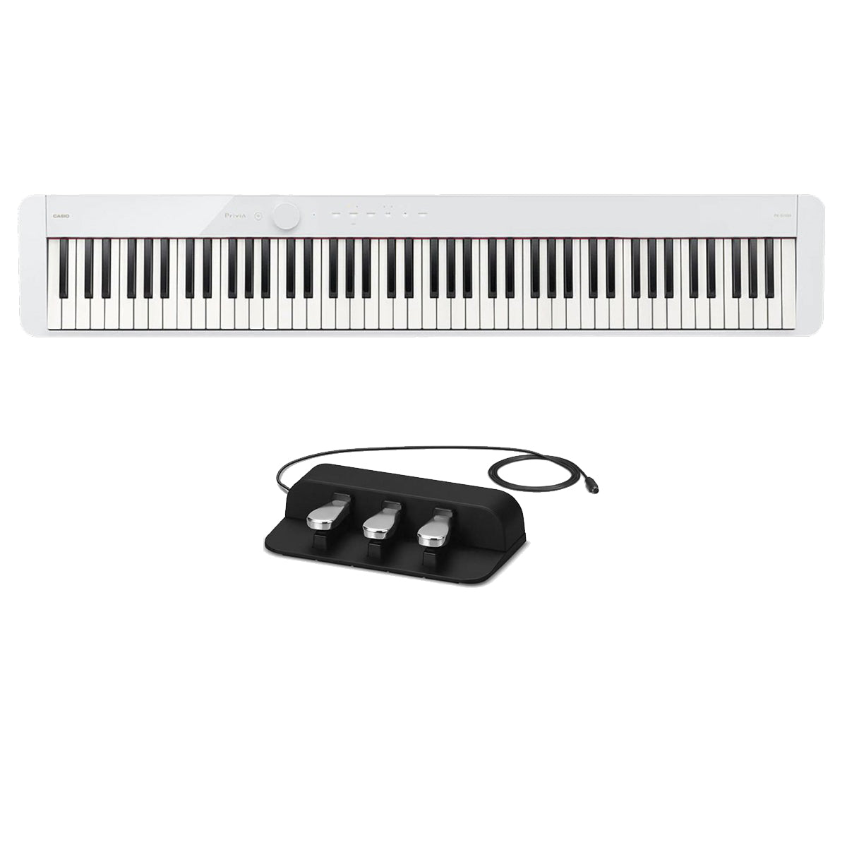 Casio PX-S1100 Digital Piano White w/ SP34 Tri-Pedal