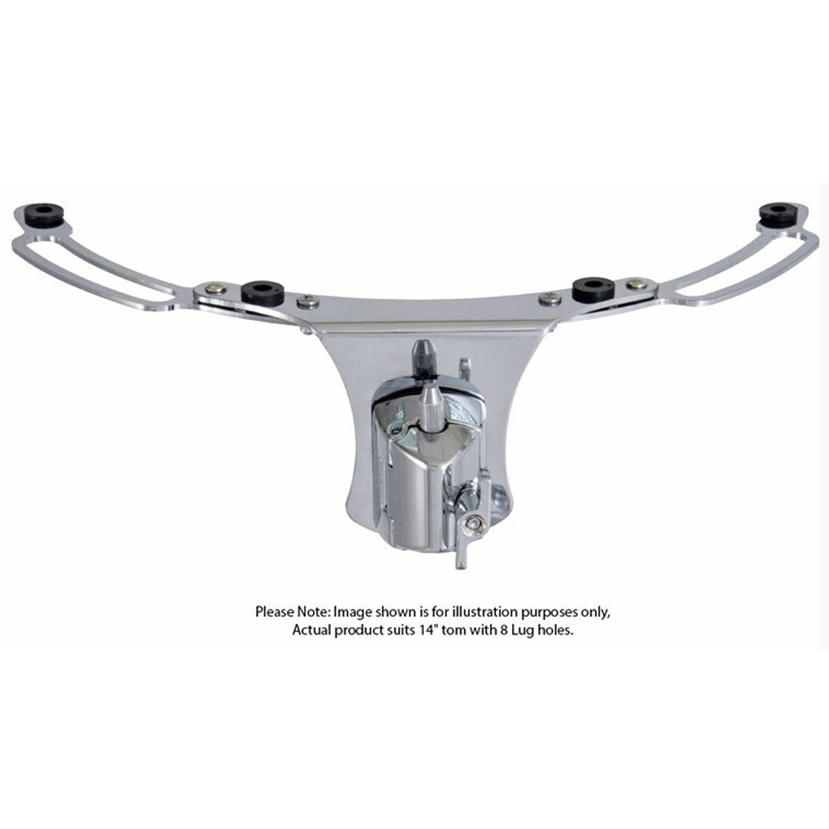 Dixon 14inch/8 Lug TMS Tom Suspension System w/ Accessory Tracks - PKT14TCRBX