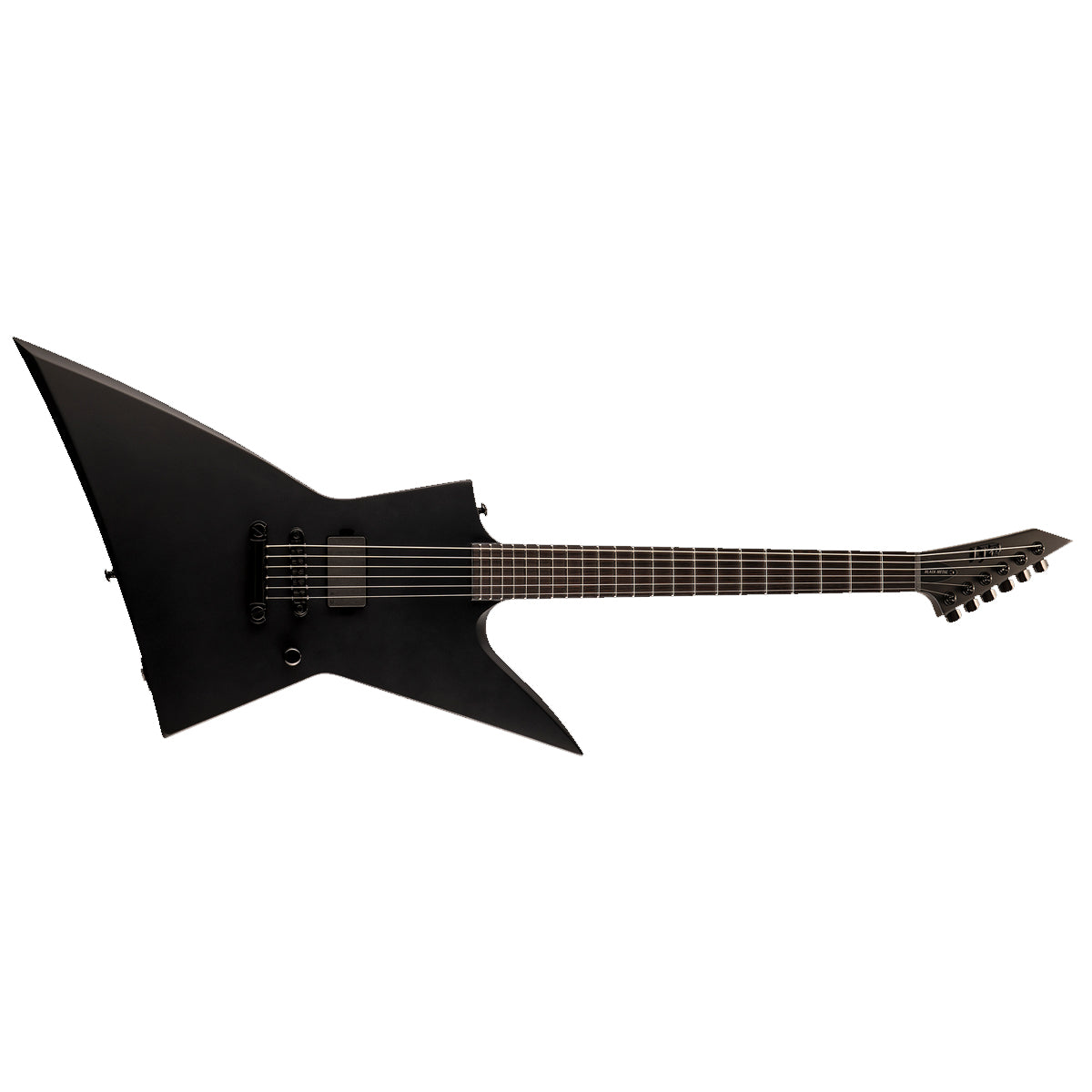 ESP LTD EX BLACK METAL Explorer Electric Guitar Black Satin w/ EMG