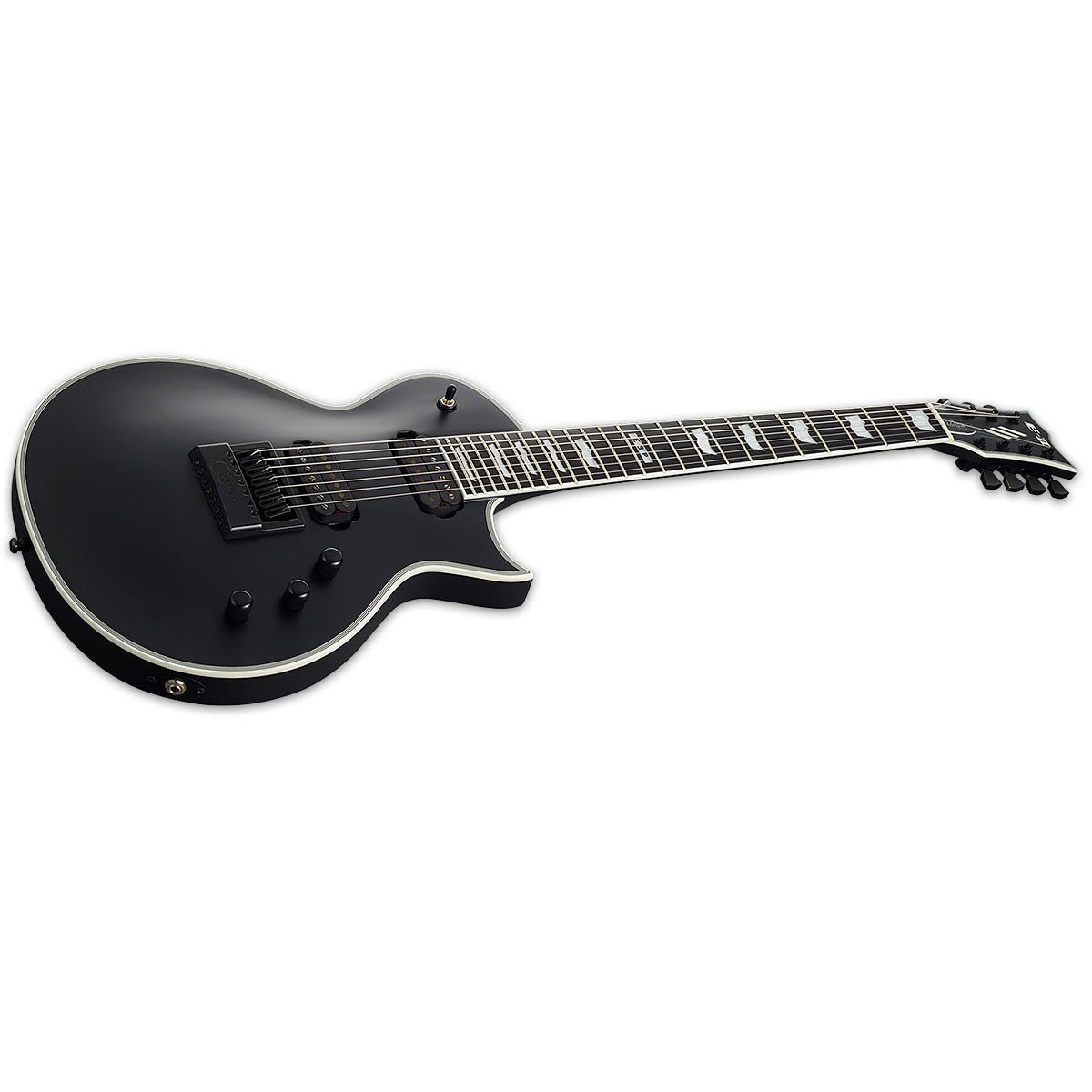 ESP E-II Eclipse-7 EVERTUNE Electric Guitar 7-String Black Satin w/ Duncans