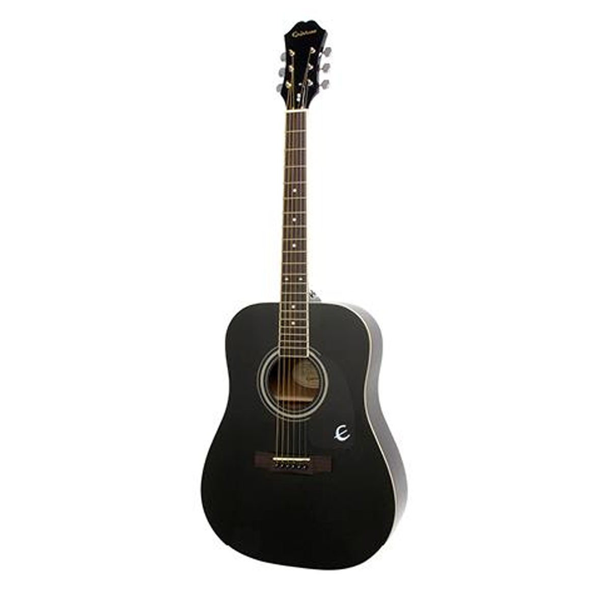 Epiphone DR-100 Acoustic Guitar Square Shoulder Dreadnought Ebony - EA10EBCH1