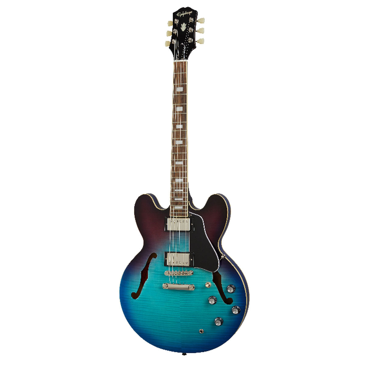 Epiphone ES-335 Figured Electric Guitar Semi-Hollow Blueberry Burst - EIES335FBBBNH1