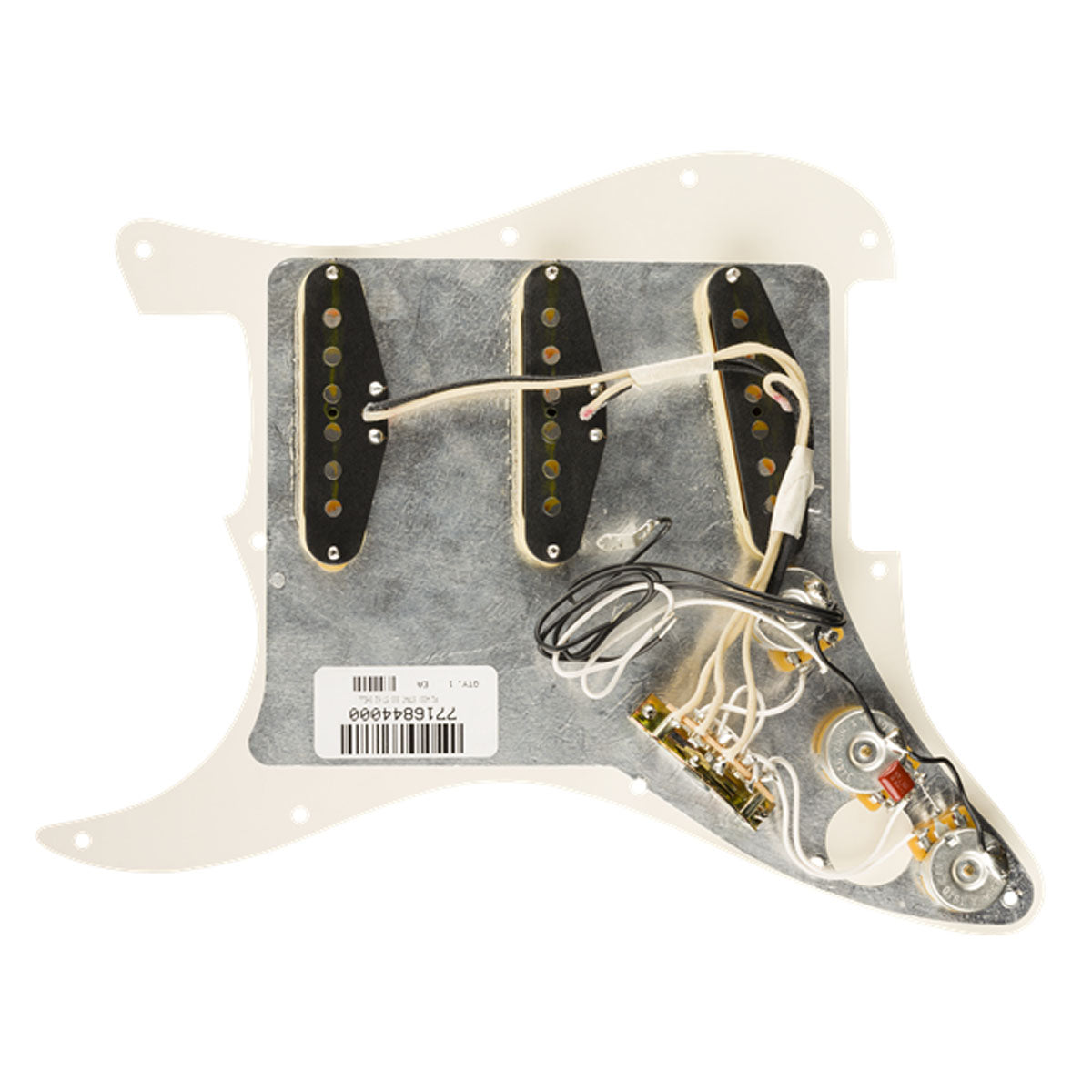 Fender Pre-Wired Strat Pickguard, Original 57/62 SSS, Tortoise Shell 11 Hole PG - 0992345500