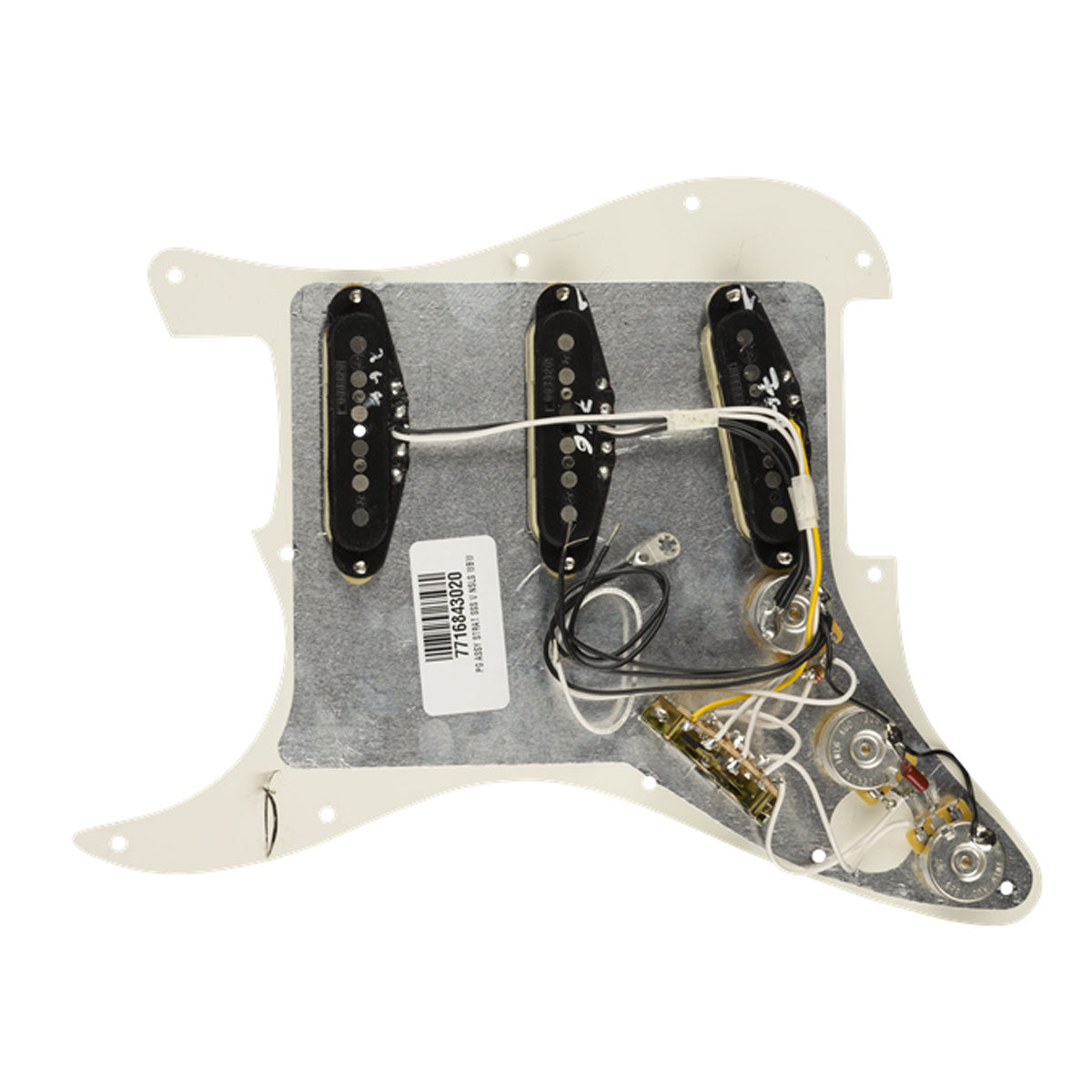 Fender Pre-Wired Strat Pickguard, Vintage Noiseless SSS, Parchment 11 Hole PG - 0992344509