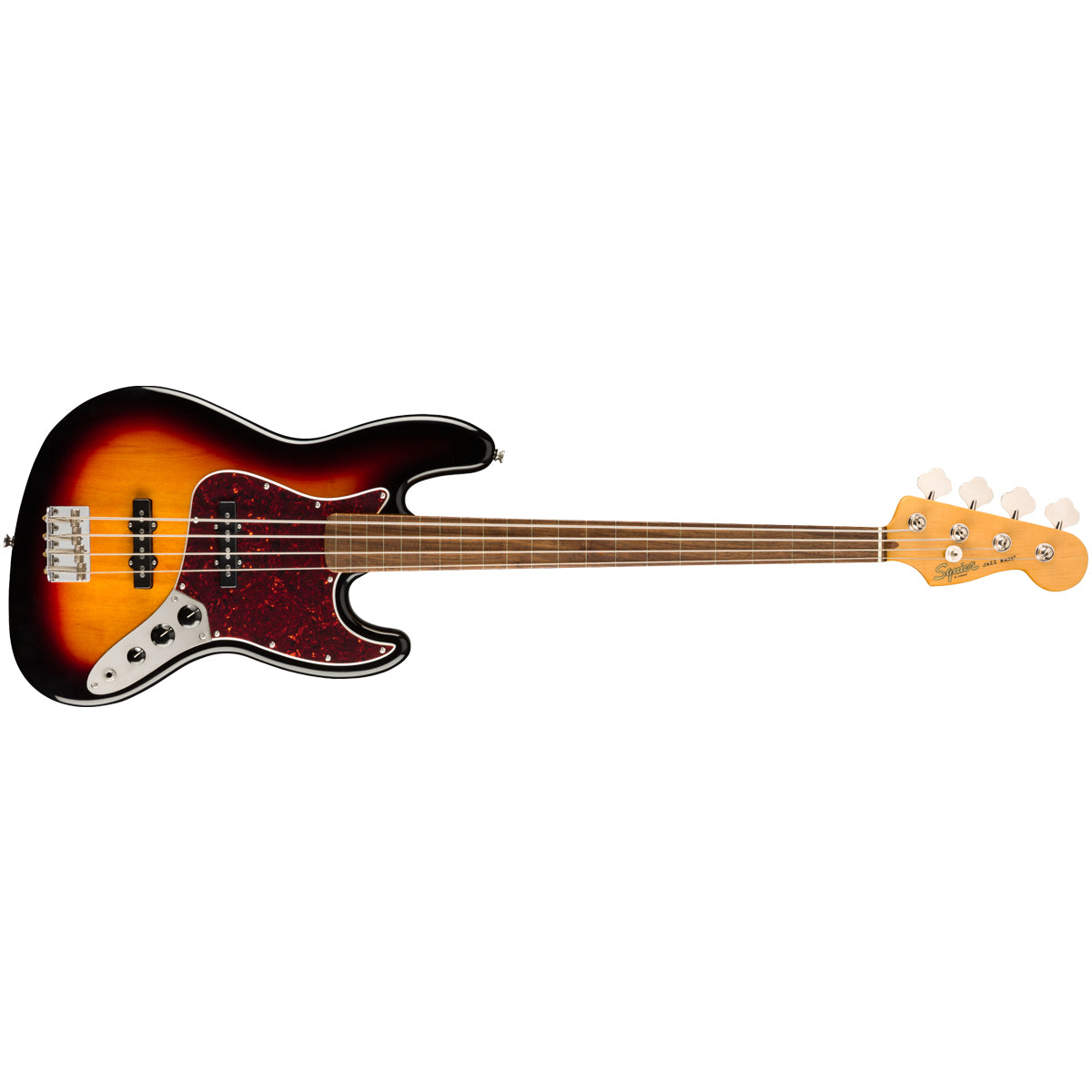 Fender Squier Classic Vibe 60s Jazz Bass Electric Fretless Guitar 3-Color Sunburst - 0374531500