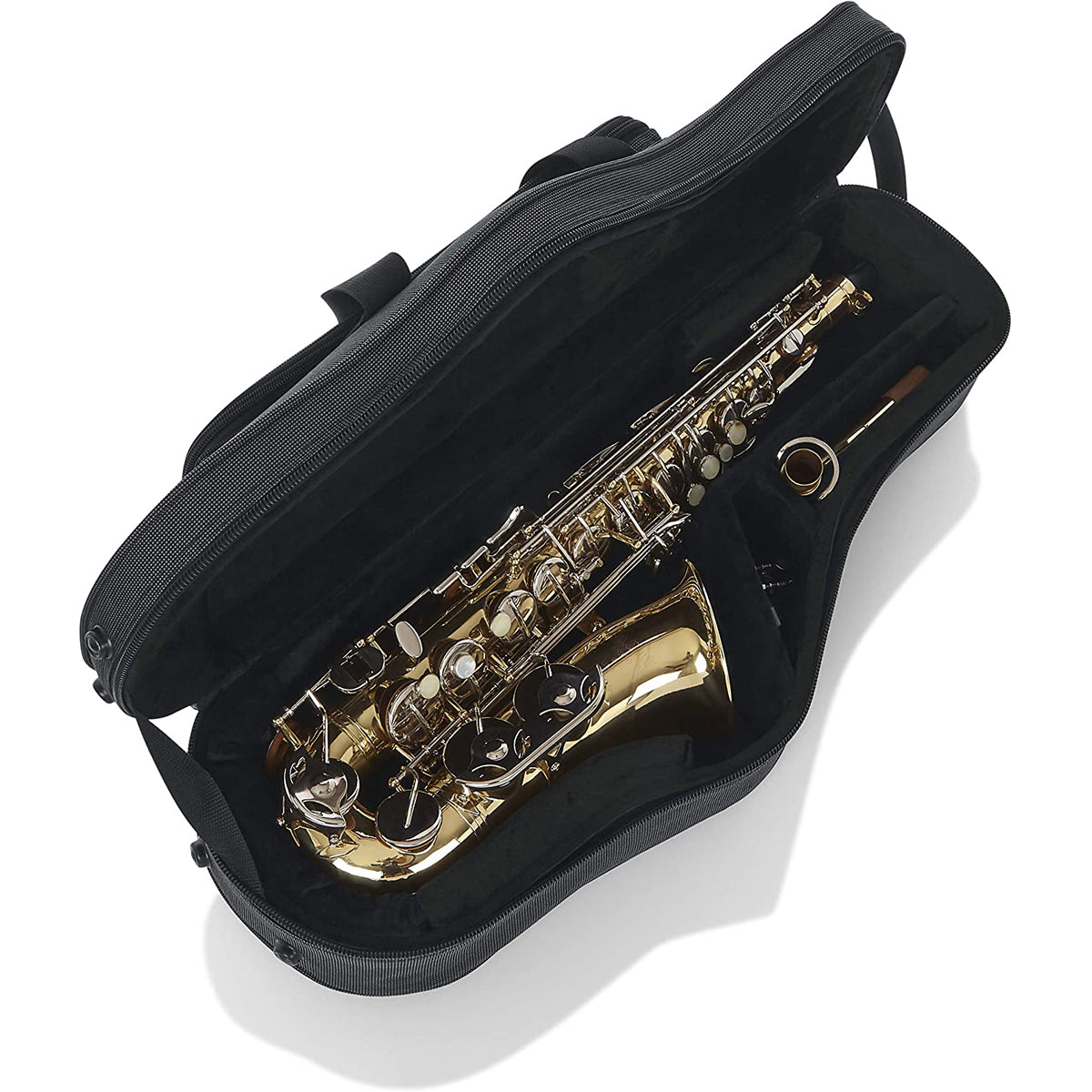 Gator GL-ALTOSAX-MPC Lightweight EPS Foam Case Bag for Alto Saxophone Sax Open 4