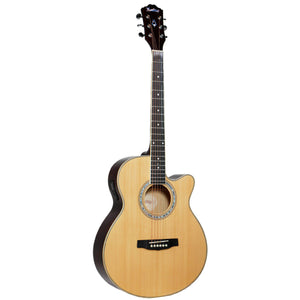 Monterey MEA-17N Acoustic Guitar Natural w/ Pickup & Cutaway An
