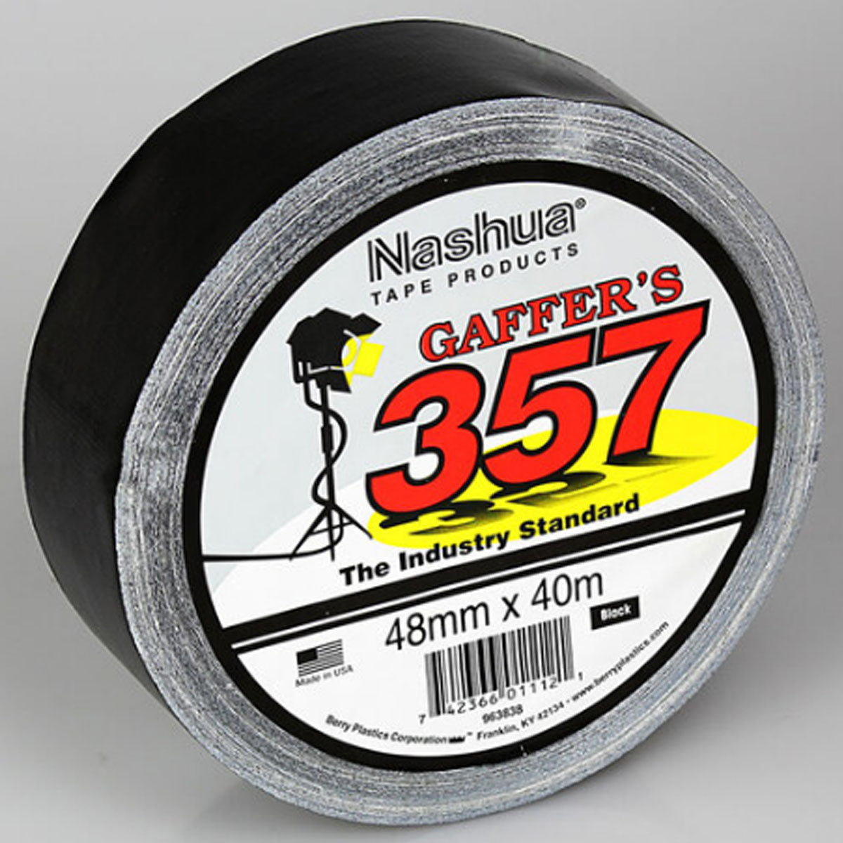 Nashua 357 Gaffer Tape Black 2inch (48mm X 40m)