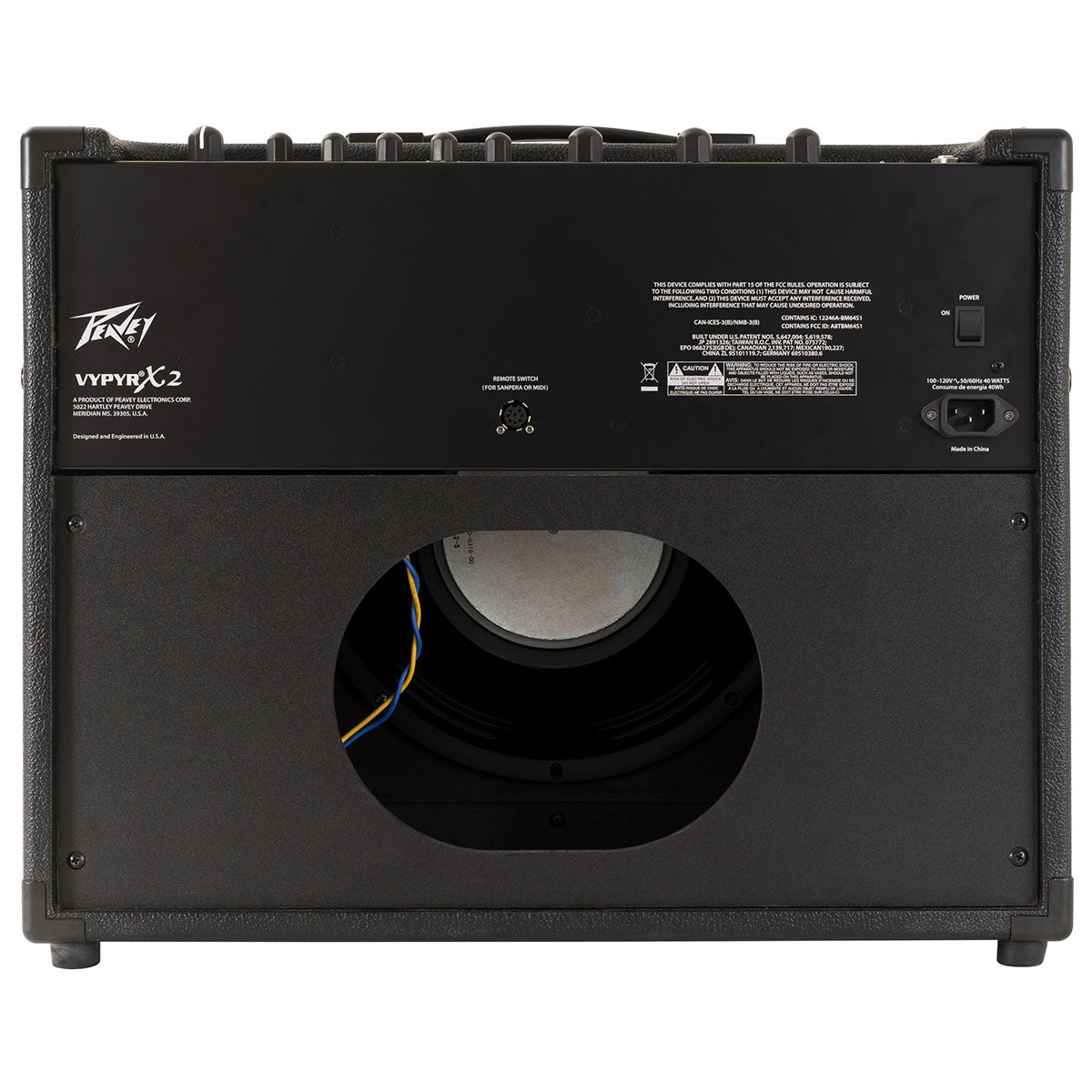 Peavey Vypyr X2 Guitar Amplifier Modelling Amp Combo 40w Back