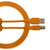 UDG Ultimate U95003 USB2 Cable A-B Orange Straight 3m