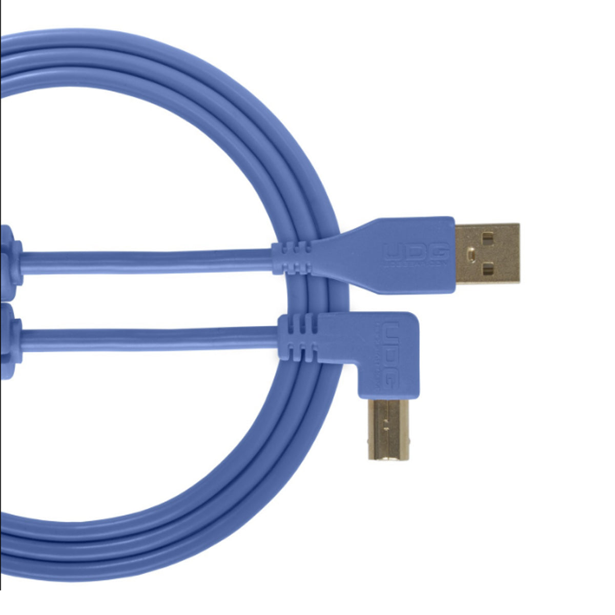UDG Ultimate U95004 USB2 Cable A-B Blue Angled 1m