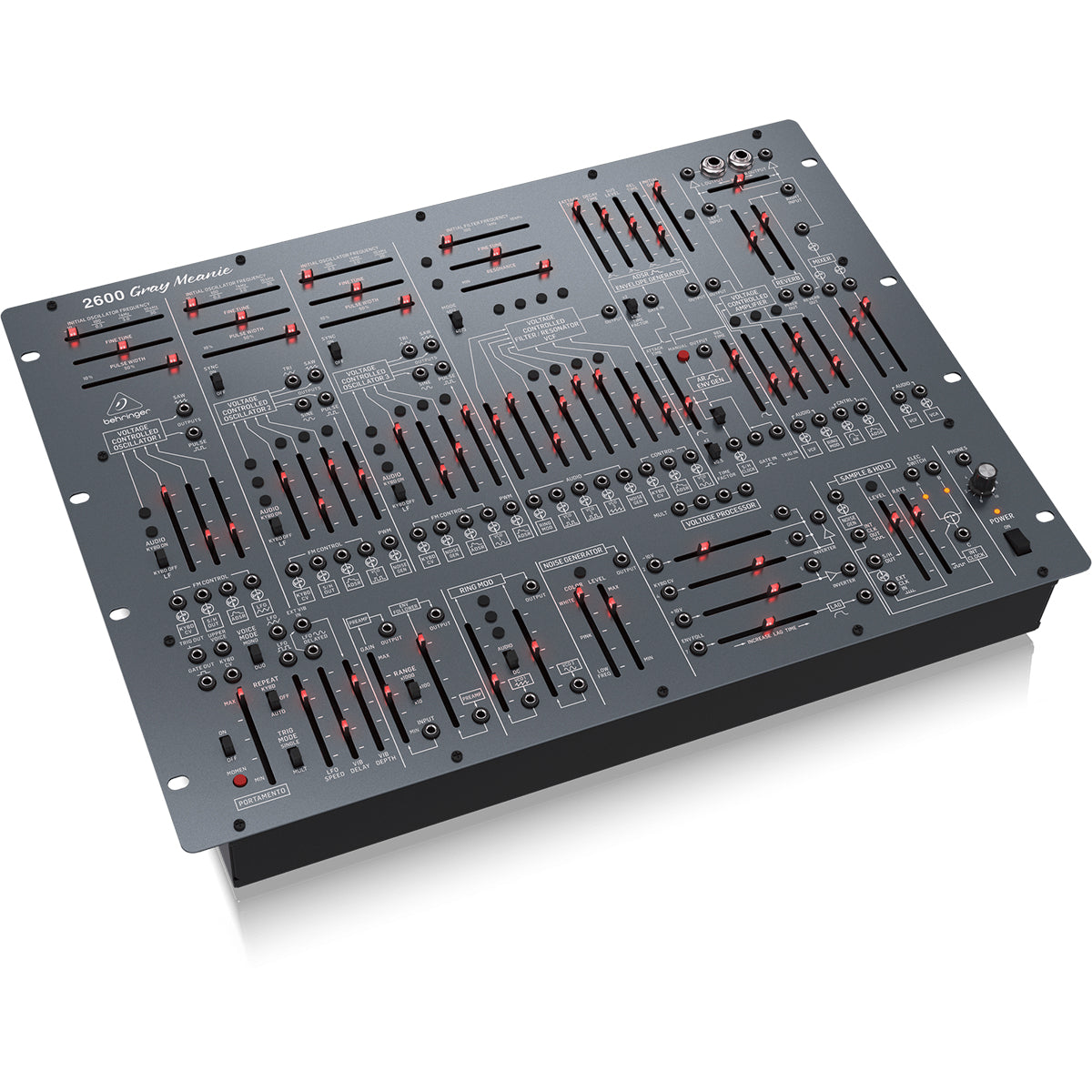 Behringer 2600 Gray Meanie Analog Synth 8U Rack-Mount Format w/ Spring Reverb