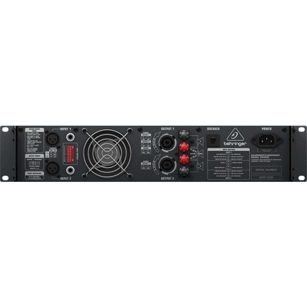 Behringer Europower EP4000 Power Amplifier 4000w