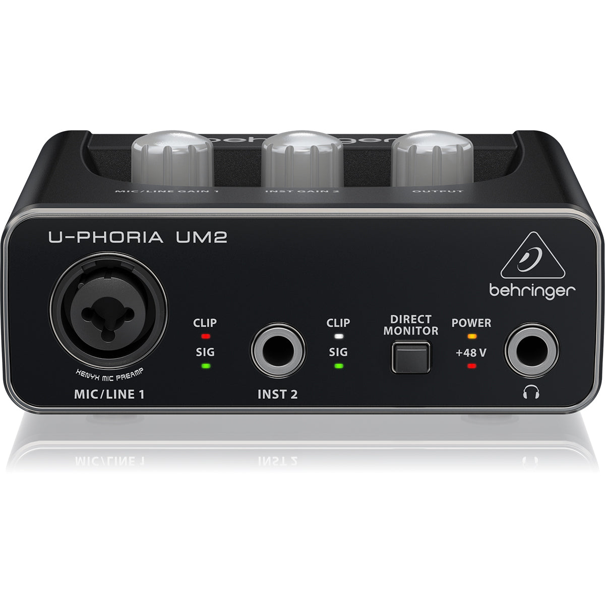 Behringer U-PHORIA UM2 Audiophile 2x2 Interface w/ Xenyx Microphone Preamp