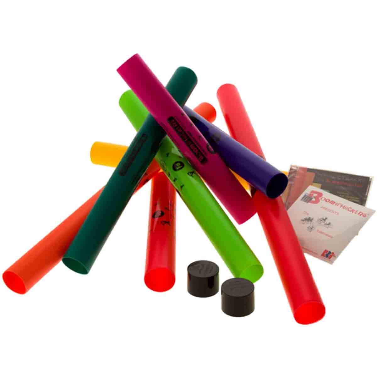 Boomwhackers 8-Note Diatonic Power Pack Includes 8-Tubes, 2-Octaver Caps, CD & DVD