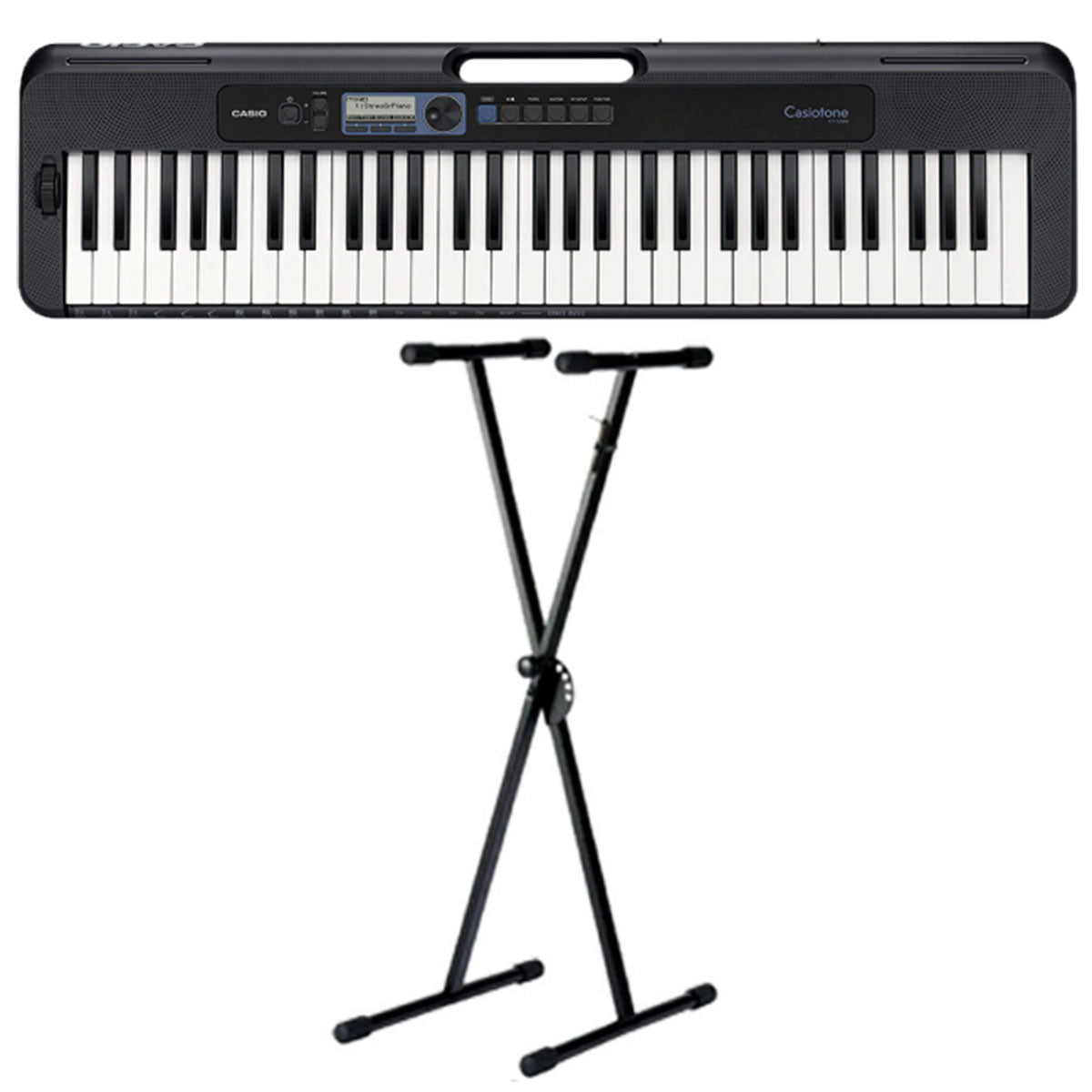 Casio CT-S300 Casiotone Digital Keyboard Black 61-Key w/ Stand