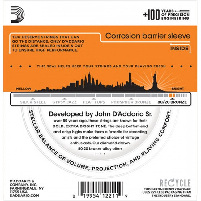 D'Addario EJ10-3D Guitar Strings