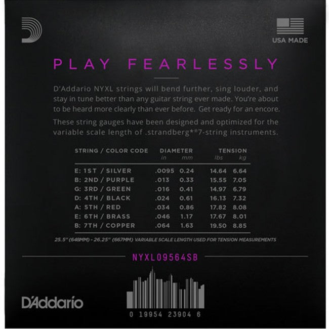 D'Addario NYXL09564SB Guitar Strings