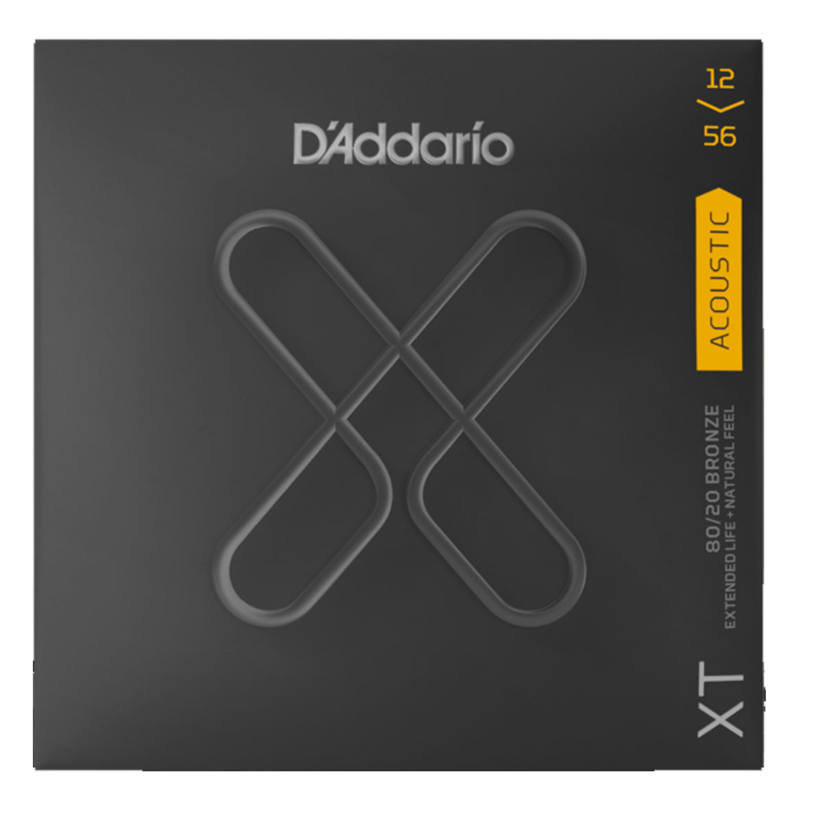D'Addario XTABR1256 Acoustic Guitar Strings XT 80/20 Bronze 12-56 Light Top/Medium Bottom