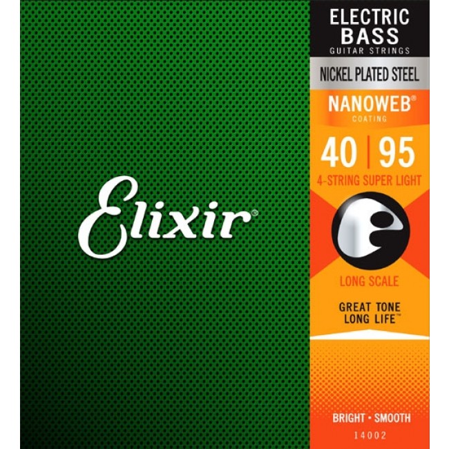 Elixir 14002 Bass Guitar Strings Super Light 40-95 B-NW-S